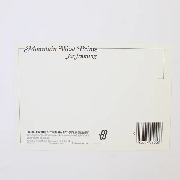 Lot Of 2 Vintage Idaho Postcards Craters Of The Moon Shoshone Falls