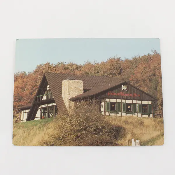 Vintage Falkensteiner Hof Restaurant Donnersberg Germany Postcard