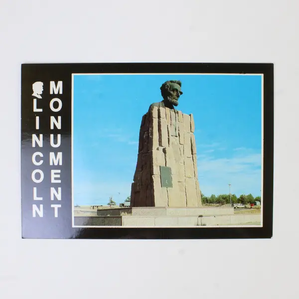 Lot Of 2 Vintage Lincoln Monument Wyoming Postcards Sherman Hill