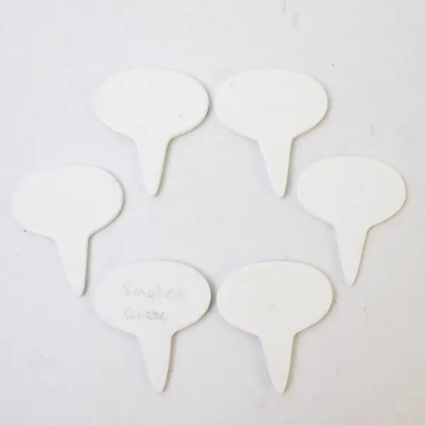 Set Of 6 RSVP Classic Kitchen Basics White Porcelain Cheese Markers 2010