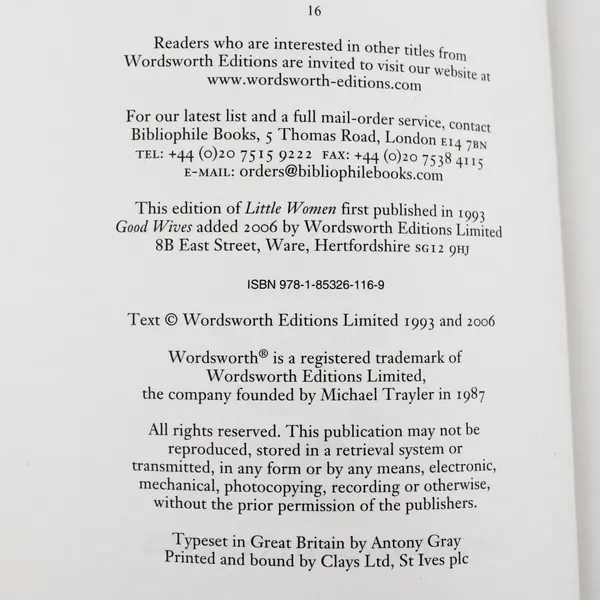 Little Women & Good Wives, Louisa May Alcott (Trade Paperback) 2006