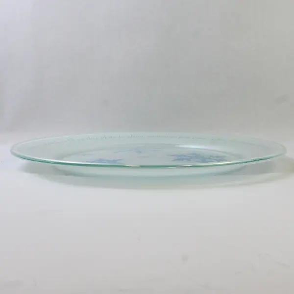Department 56 Time To Celebrate Iridescent/Glass Snow Flake Serving Plate 2005