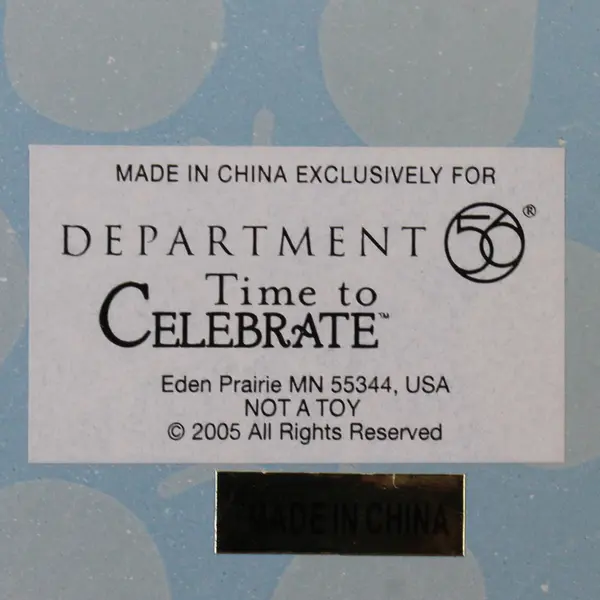 Department 56 Time To Celebrate Iridescent/Glass Snow Flake Serving Plate 2005