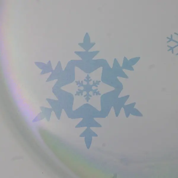 Department 56 Time To Celebrate Iridescent/Glass Snow Flake Serving Plate 2005
