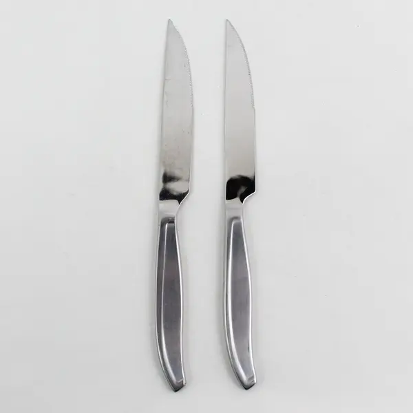 Lot of 2 J A Henckels (Zwilling) SS Steak Knives 8.75" Rare HTF Unknown Pattern 