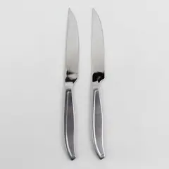 Lot of 2 J A Henckels (Zwilling) SS Steak Knives 8.75" Rare HTF Unknown Pattern 