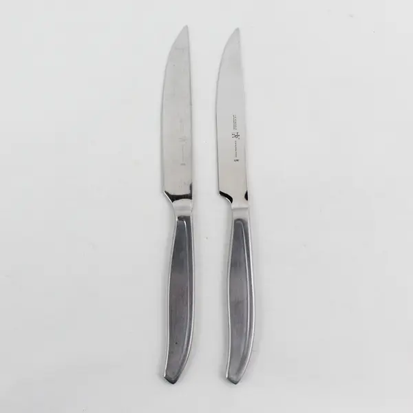 Lot of 2 J A Henckels (Zwilling) SS Steak Knives 8.75" Rare HTF Unknown Pattern 