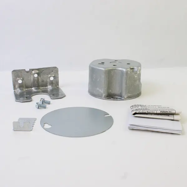 Open Box 4" Round Ceiling Fan Mounting Box 2 1/8" Deep