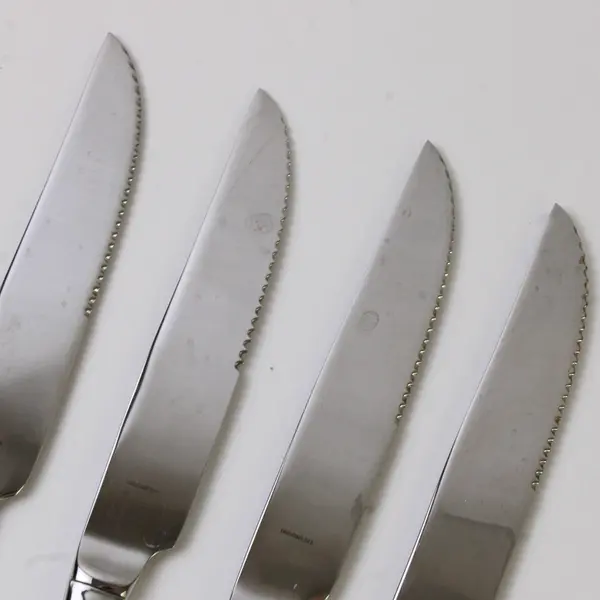 Lot of 4 J A Henckels (Zwilling) SS Steak Knives 8.75" Rare HTF Pattern New 