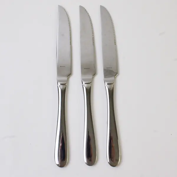 Lot of 3 J A Henckels (Zwilling) SS Steak Knives 8.75" Rare HTF Pattern New 
