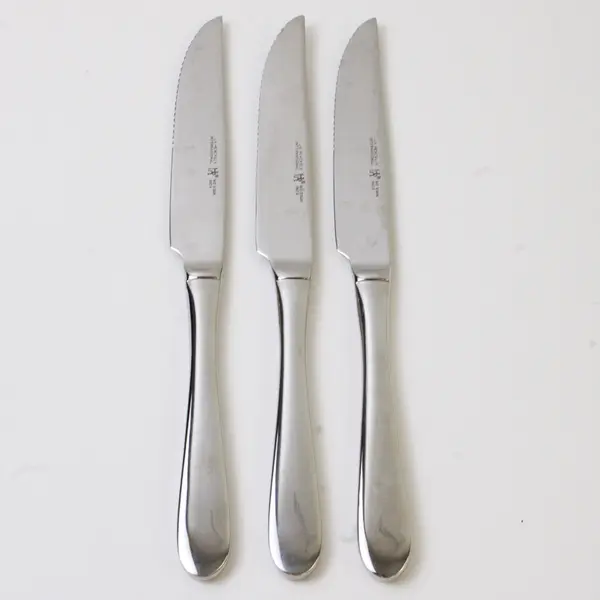 Lot of 3 J A Henckels (Zwilling) SS Steak Knives 8.75" Rare HTF Pattern New 