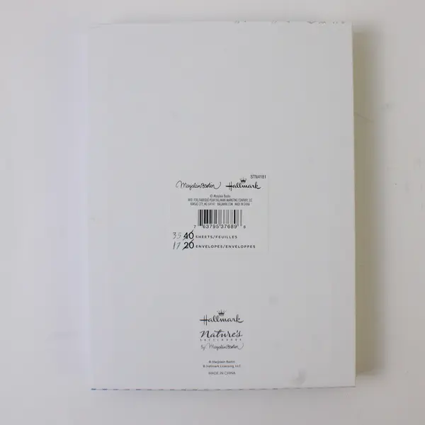 Set Of Hallmark Marjolein Bastin Floral 35 Sheets & 17 Envelopes W/ Holder
