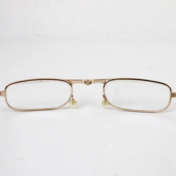 Folding Reading Glasses Metal Frame +2.75 Strength Black Case