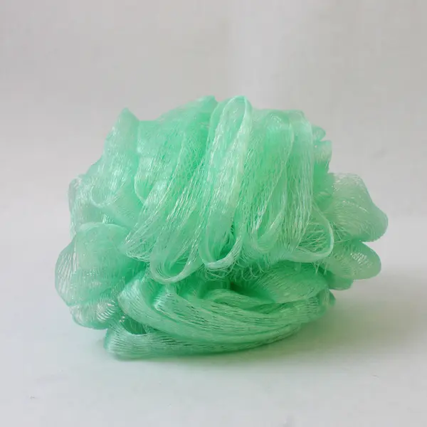 Lot Of 2 Natural Body Bar Unbranded Yellow/Green Shower Puff/Sponge/Loofahs