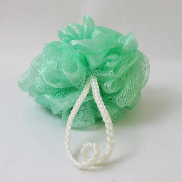 Lot Of 2 Natural Body Bar Unbranded Yellow/Green Shower Puff/Sponge/Loofahs