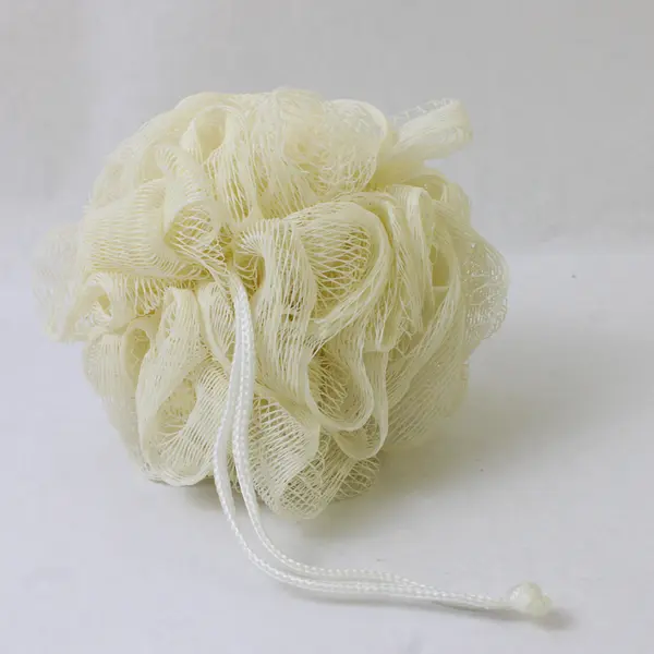 Lot Of 2 Natural Body Bar Unbranded Yellow/Green Shower Puff/Sponge/Loofahs