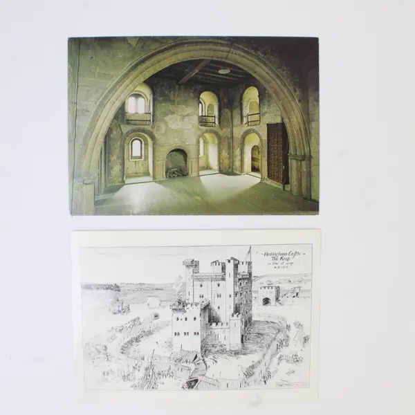 Lot Of 2 Vintage Hedingham Castle England Postcards