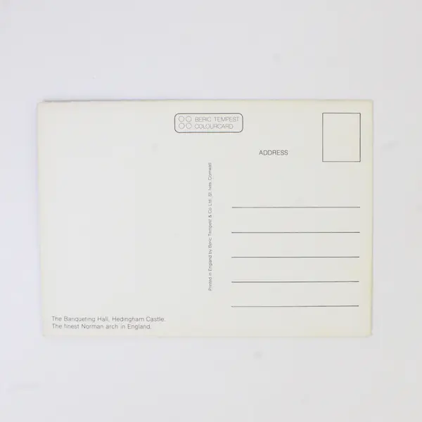 Lot Of 2 Vintage Hedingham Castle England Postcards