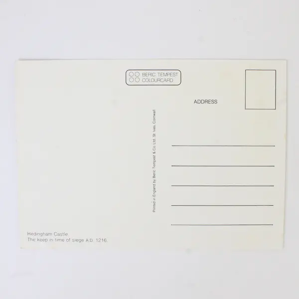 Lot Of 2 Vintage Hedingham Castle England Postcards