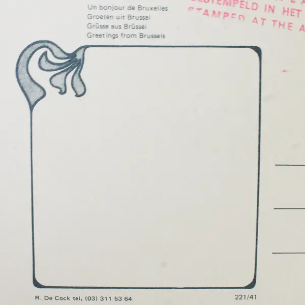 Vintage Greetings From Brussels Belgium Postcard Views Of 3 Landmarks