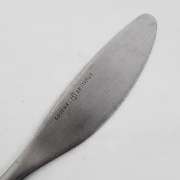 Lot of 3 Gourmet Settings Vault Pattern Stainless Matte Flat Handle Butter Knife