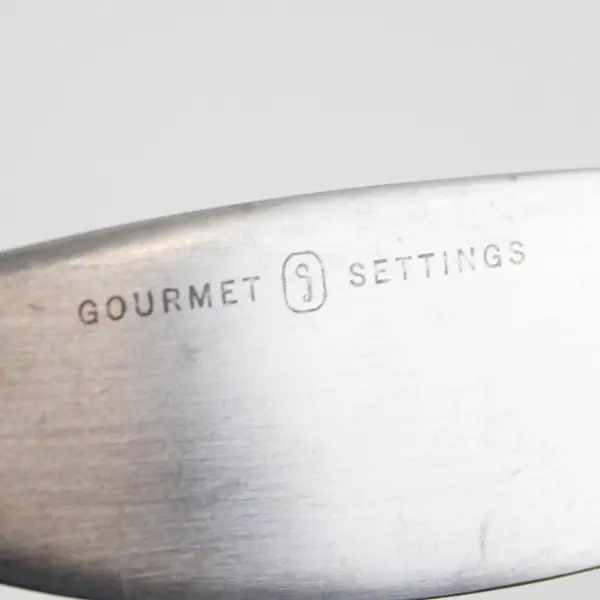 Lot of 3 Gourmet Settings Vault Pattern Stainless Matte Flat Handle Butter Knife