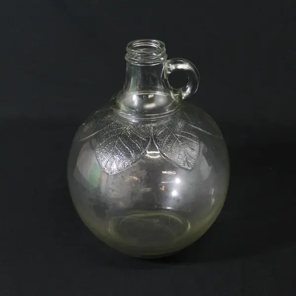 Vintage S. Martinelli Co Clear Glass Apple Shaped Cider/Vinegar Jug 1/2 Gallon