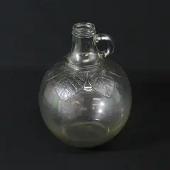 Vintage S. Martinelli Co Clear Glass Apple Shaped Cider/Vinegar Jug 1/2 Gallon