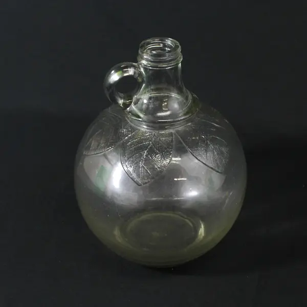Vintage S. Martinelli Co Clear Glass Apple Shaped Cider/Vinegar Jug 1/2 Gallon