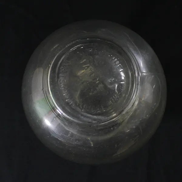 Vintage S. Martinelli Co Clear Glass Apple Shaped Cider/Vinegar Jug 1/2 Gallon