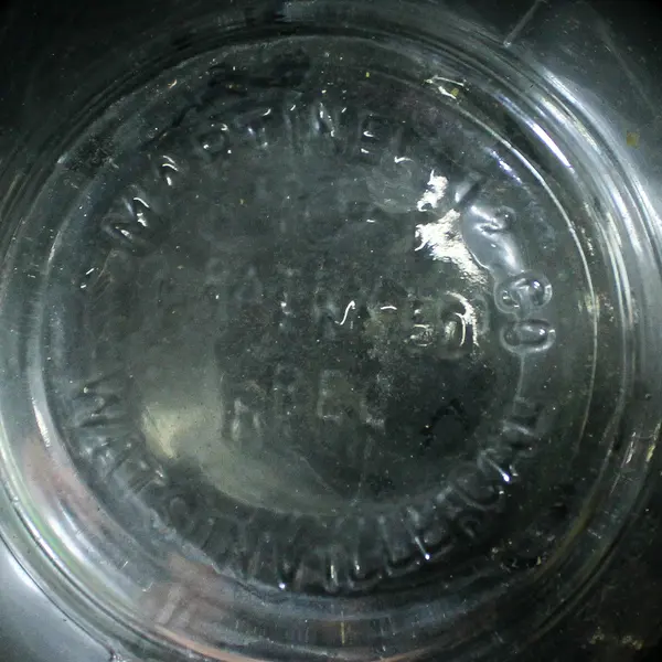 Vintage S. Martinelli Co Clear Glass Apple Shaped Cider/Vinegar Jug 1/2 Gallon