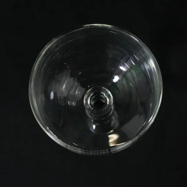 Unbranded Clear Glass "Groom" Coupe Glass/Champagne Saucer 4.75" Tall