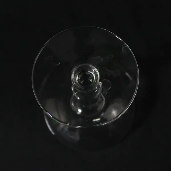 Unbranded Clear Glass "Groom" Coupe Glass/Champagne Saucer 4.75" Tall