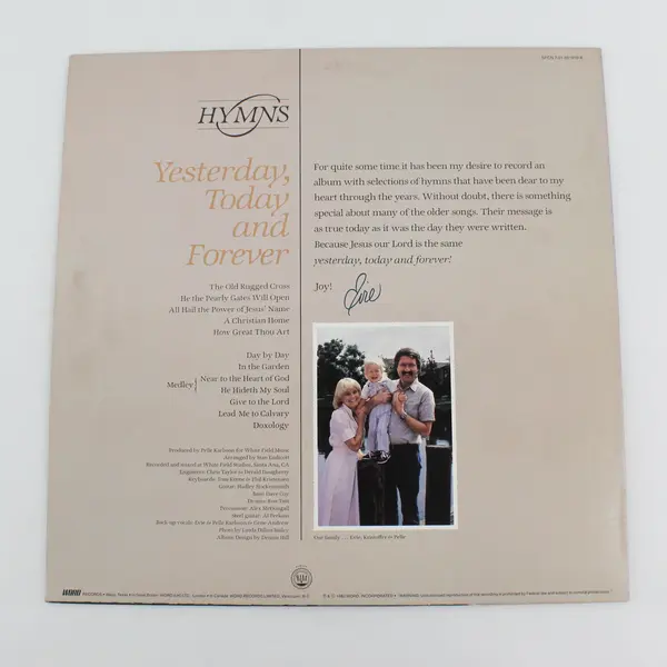 Evie - Hymns 12" Vinyl LP Christian Gospel Record 