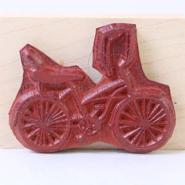 Lot of 6 Rubber Stamps Bicycle Peace on Earth To Baby Sleeping Rocking Horse