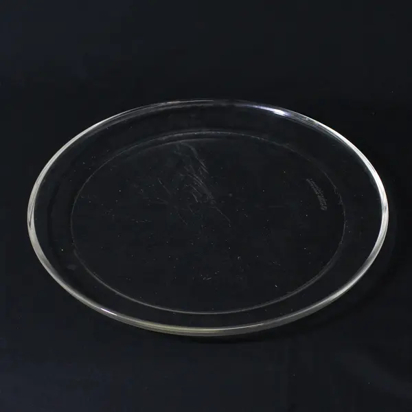 Pyrex Corning  212 Ovenware  Clear Glass Pizza Pan Cake Plate 12" Round