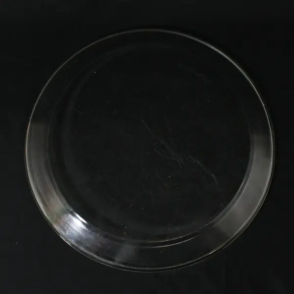 Pyrex Corning  212 Ovenware  Clear Glass Pizza Pan Cake Plate 12" Round
