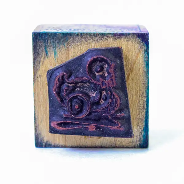 Lot of 5 Rubber Stamps Birdhouse Calf Cow Duck Chevron 