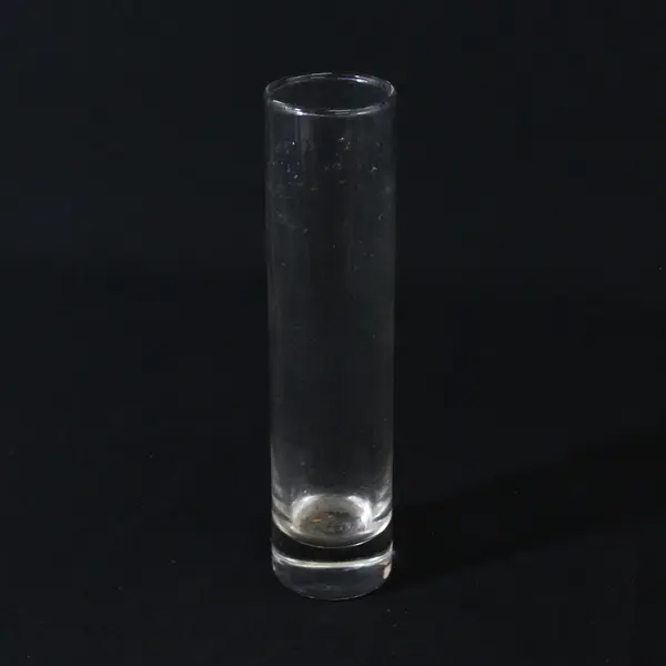 Unbranded Simple Basic Cylinder Clear Glass Bud Vase 7.75" Tall 1.75" Diameter