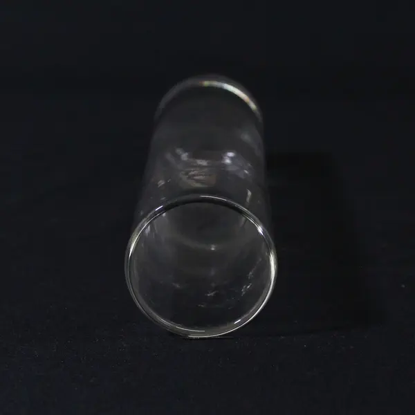 Unbranded Simple Basic Cylinder Clear Glass Bud Vase 7.75" Tall 1.75" Diameter