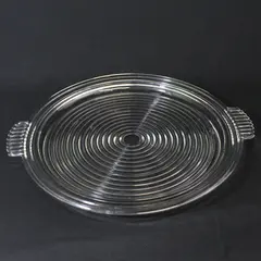 Anchor Hocking Manhattan Ribbed Glass 14" Serving Platter Tray