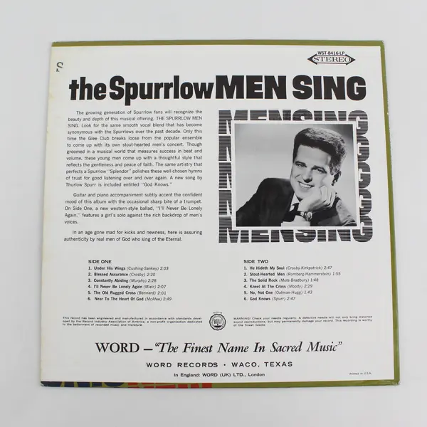 The Spurrlow Men Sing "On The Move" 12" Vinyl Record