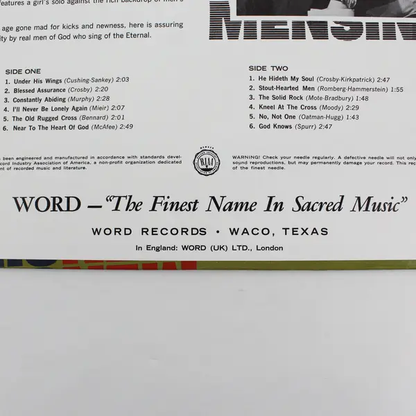 The Spurrlow Men Sing "On The Move" 12" Vinyl Record