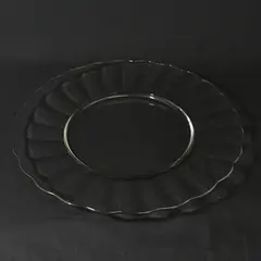 Vtg Anchor Hocking Moments Torte Sandwich Glass  Plate 14" 