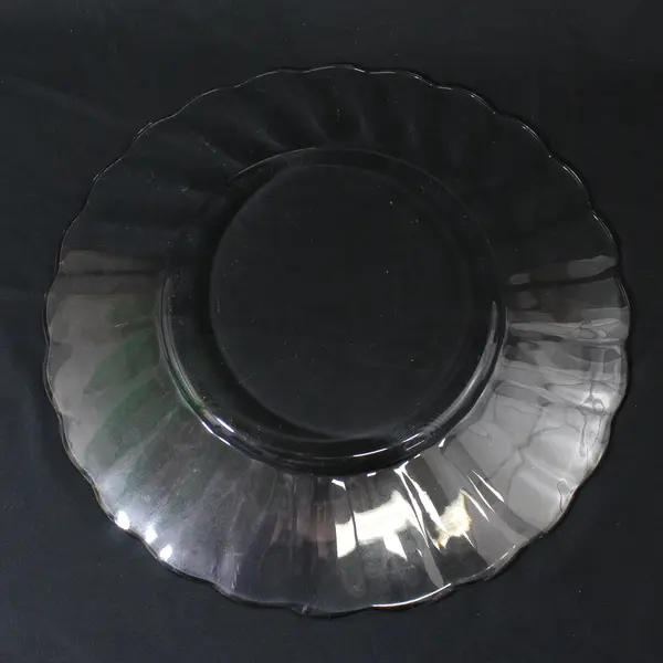 Vtg Anchor Hocking Moments Torte Sandwich Glass  Plate 14" 