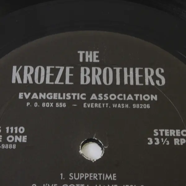 The Kroeze Brothers Team 12" Vinyl Record