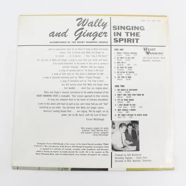 Wally and Ginger "Singing in the Spirit" Sealed 12" Vinyl Record