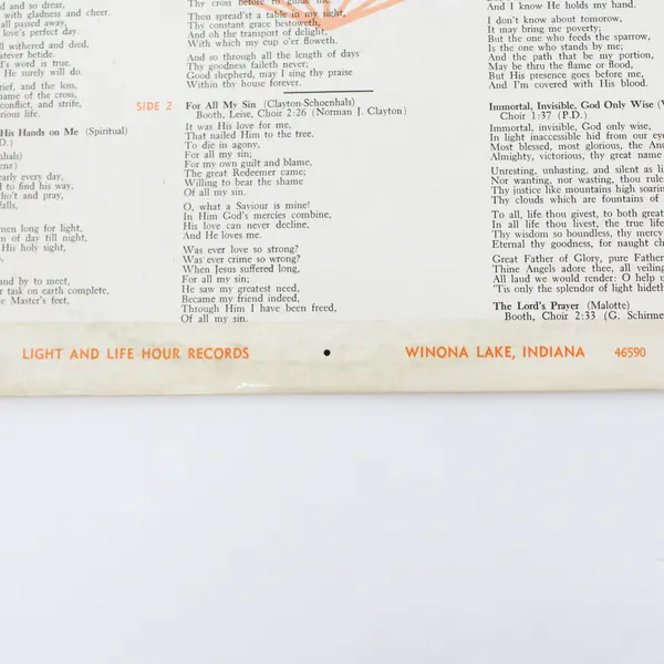 The Lord Is My Light 12" Vinyl Records