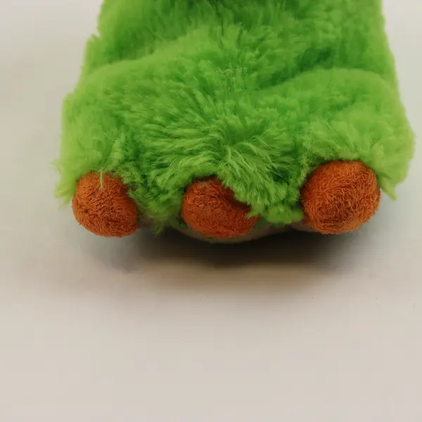 Wonder Nation Monster Claw Slip-On Slippers Green/Orange Kids 7-8