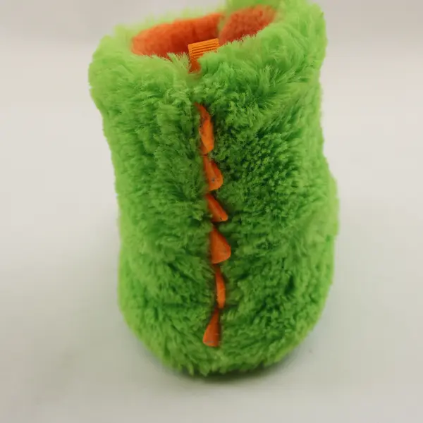 Wonder Nation Monster Claw Slip-On Slippers Green/Orange Kids 7-8